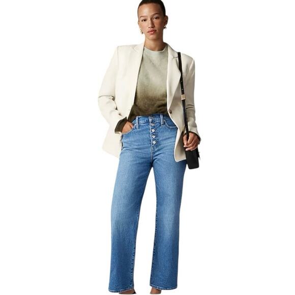 NWT J.CREW Full-Length Wide-Leg Jeans - Women’s Size 28 - Picture 1 of 10